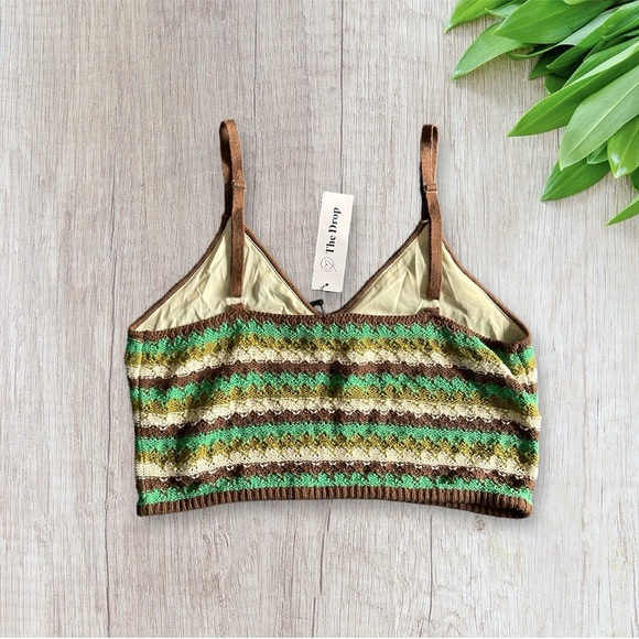 Large Crochet Bralette, Multi-color, The Drop, Women’s, Festival - Picture 2 of 5